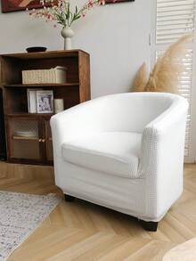 3-Piece Waffle Knit Bucket Chair Sofa Cover Set, Full Elastic Single Sofa Protector With Removable Seat Cushion And Decorative Pillow, Pet-Friendly, Non-Slip, Dust-Proof, Scratch-Resistant, Machine Washable - Multicolor - View 24