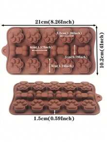 1 Set Pet Nutritional Supplement Mold, Cat Treat Dog Snack Mold, DIY Nutritional Supplement Mold, For Making Different Holiday Meals, Birthday Meals, Halloween Gifts For Dogs, Color Difference (Do Not Buy If You Mind) - 1L - View 13