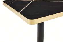 Dining Table Black Made Of Wood For Dining Room And Kitchen - 黑色 - 查看 7