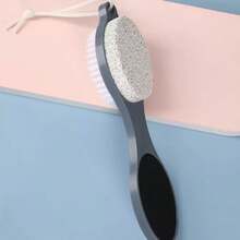 1pc Foot Pumice Stone Dead Skin Removal Brush 4-In-1 Foot Care Tool For Men And Women, Wet And Dry Use - Grey - View 13