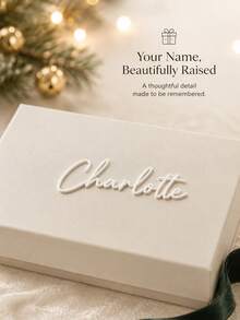 Personalized Gift Box With Lid, Customized Name Gift Box, Personalized Text Wedding Gift Box, Personalized Magnetic Folding Storage Box, Bridesmaid Gift Box, Groomsman/Bridesmaid Gift Box/Bridesmaid Invitation Gift Box/Chief Bridesmaid Gift Box/Wedding - Multicolor - View 3