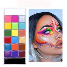 VERONNI Palet Cat Wajah & Tubuh Profesional 20 Warna, Tahan Lama, Untuk Efek Khusus Halloween & Riasan Cosplay - MultiWarna - View 3