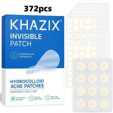 372片 KHAZIX 水膠體皮膚斑點遮蓋貼片，隱形超薄日常防護貼，2種尺寸溫和皮膚屏障貼片，適用臉部斑點護理，阻隔外部髒污與刺激物 - 圓形 - 查看 4