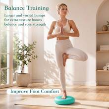 Non Slip Inflatable Balance Cushion Massage Dots Balance Disc Yoga Training Equipment For Adults Dogs Fitness - Green - View 6