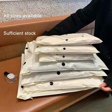 36pcs Cream Polka Dot Courier Bags, School Season, Graduation Season, Wedding Season, Birthday Team Gift Bags, Thick Storage Plastic Bags, Mailer Boxes, Clothing Bags, Suitable For Back To School, School Supplies, School, Office, Shipping, Shipping And Mailing School - Shipping Bag - View 6