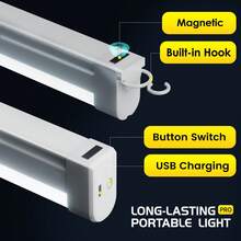 1件 LED照明燈 USB快充 長電池續航 寬照明範圍 多種可調光模式 附磁吸與便捷掛鉤 便攜式 適用露營、戶外烹飪、旅行、帳篷、徒步、探險、街頭攤販、汽車維修、動物驅趕、攝影補光、書房照明、農場、停電緊急使用 - DBL-Y1005S - 查看 6