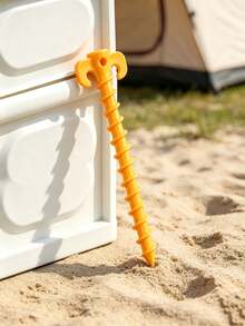 2PCS.4PCS Outdoor Camping Tent Accessories Set, Lightweight Screw-Type Tent Stakes, Windproof Guy Ropes, Suitable For Tents, Awnings, Beach Camping, Hiking - Multicolor - View 10