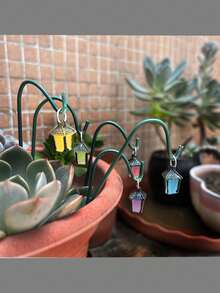 16pcs Mini Decorative Set, Glowing Mini Landscape, Mini Potted Plant Decor, Mini Party Crafts, Fairy Style Miniature Scene, Magic Garden Decoration, Halloween Decor, Fantasy Theme Design, Lightweight Exquisite Accessories, Home Decor And Accessories, Christmas Gift, Christmas, Halloween Home Decor - Multicolor - View 5