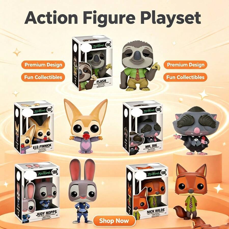 Disney Zootopia 2 Judy Hopps Desktop Figurine Doll Wholesale Vinyl Doll Anime - Ornament - View 1
