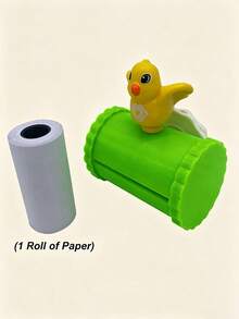 1 Set Cage-Mounted Paper Towel Box Foraging Toy, Bird Chewing Toy, Cartoon Bird Decor Chewing Cage Accessory, Suitable For Lovebirds, Cockatiels And Parakeets, Enrich Play And Relieve Boredom - A+B - View 10