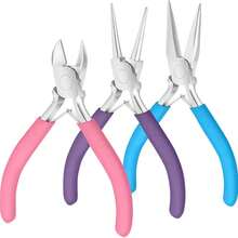 QIAO 3 PiecesJewelry-Making Pliers Set-Jewelry-Making Tools Suitable For Jewelry Repair, Wire Wrapping, Beading, And Craft Projects - Multicolor - View 1