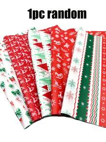50/30/15/1pc Christmas Printed Tissue Paper, Featuring Reindeer And Christmas Tree Patterns. Suitable For Christmas Theme Parties, Christmas Gift Wrapping, Christmas Gifts, Home Decor, Birthday Gift Wrapping, DIY Crafts - One Size Fits All - View 10