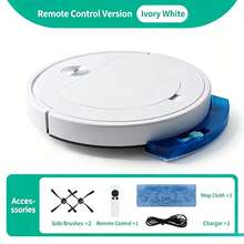 Smart Vacuum & Mop Dual-Function Cleaner, Supports Mobile App Remote Operation, 2000mAh Battery For Long-Lasting Performance, Accompanied By Physical Remote Control, Low Noise Operation, White Minimalist Design, Automatic Floor Recognition - RS900 Robot Vacuum Cleaner - View 13