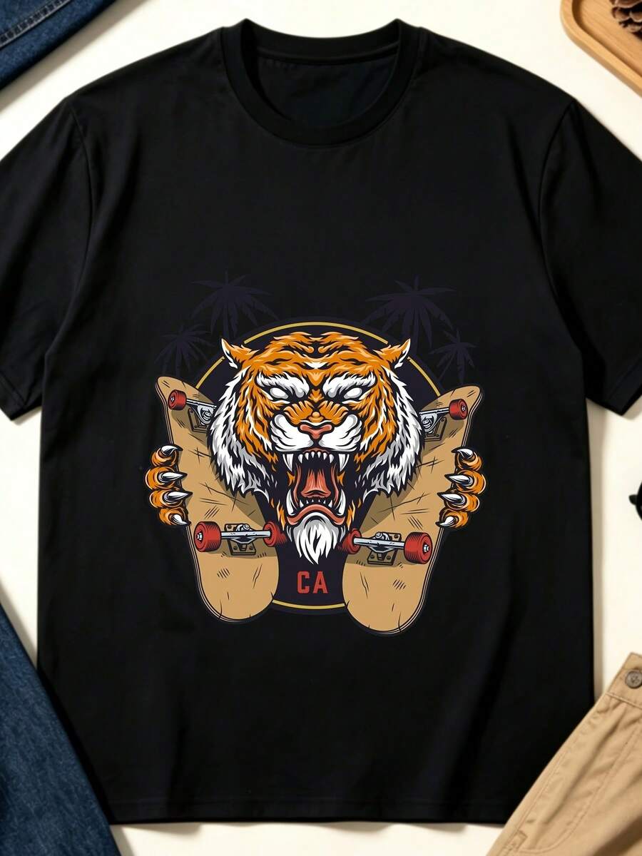 Men T-Shirts - Black - View 1