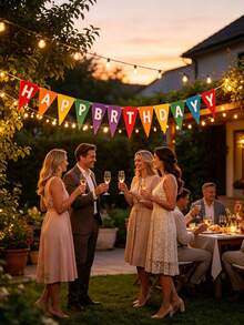 Colorful Felt Birthday Triangle Bunting Garland, Pre-Assembled (Not For Individual Wear), Includes "Happy Birthday" Letter Banner, Double-Layer Design, Suitable For Birthday Party Decoration - A - View 8