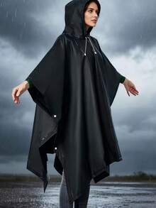 Thickened Poncho Raincoat, Unisex, Quick-Drying Windproof, Suitable For Hiking, Camping, Cycling, Fishing, Outdoor Travel And More - A - View 6