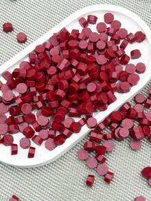 100pcs Light-Colored Heart-Shaped Sealing Wax Beads, Sealing Wax Beads For DIY Decoration Of Envelopes, Wedding Invitations, Cards, Postcards, Gift Packaging, Crafts, Scrapbooking - Multicolor - View 3