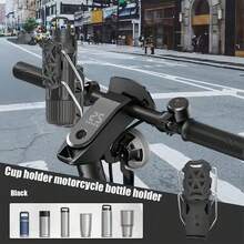 Adjustable Motorcycle/Bicycle Handlebar Cup Holder, Fits 32-77mm Water Bottles, Suitable For Suzuki, Kawasaki - Stand - View 4