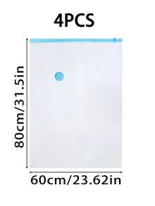 6/3/1pc Portable Travel Storage Bag Large Capacity Compression Bag Reusable Vacuum Bag Foldable Organizer Bag Luggage Bag Dust-Proof Packaging Cube Moisture-Proof Bag Anti-Moth Space-Saving Suitable For Clothes Quilt Wardrobe Back To School Season - View 14
