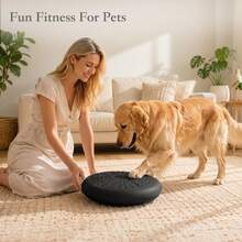 Non Slip Inflatable Balance Cushion Massage Dots Balance Disc Yoga Training Equipment For Adults Dogs Fitness - Black - View 4