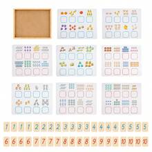 Children's Math Enlightenment Home Teaching Tool, 1-10 Number Matching Early Education Toy, 49-Piece Number Matching Toy Set, Suitable For Preschool Boys And Girls Aged 3 And Above, Christmas Gift - Multicolor - View 11