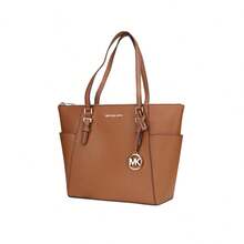 Michael Kors Charloote 女士單手柄肩背包 35T0GCFT7L LUGGAGE - 棕色 35T0GCFT7L 行李箱 - 查看 3