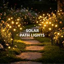 1pc 6LED/8LED/10LED Solar Operated Firefly Stake Light, Outdoor Waterproof Garden Pathway Lights For Yard, Patio, Camping, Holiday, Wedding & Party Decor - Firefly Ground Light - View 4