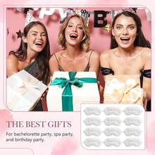4pcs Plush Sleep Eye Masks Bulk, Valentine's Day Sleep Eye Masks, Soft Eye Masks, Suitable For Overnight Pajama Party, Spa Party Gifts And Gifting - Multi-color - View 6