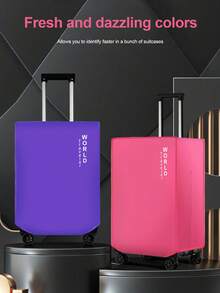 1PC Colorful Non-Woven Suitcase Protective Cover Macaron Color, Luggage Trolley Suitcase Dust Cover, Waterproof And Wear-Resistant Travel Anti-Dirt - Multicolor - View 3