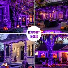 1PC 5m/7m/12m/22m Solar String Lights, 20/50/100/200LED Outdoor Waterproof Solar String Lights, 8 Modes, Suitable For Garden Fences, Camping, Parties, Parties, Halloween, Courtyards, Weddings, Parties, Lawns, Christmas Decorations - Solar LED String Lights - View 17