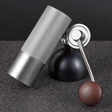 1 buah, Penggiling Kopi Manual Versi Baru Berkualitas Tinggi, Penggiling Kopi Tangan Warna Perak, Mata Gerinda Kerucut Stainless Steel, Penggiling Biji Kopi, Aksesori Dapur untuk Kopi, Kemasan Kotak - Perak - View 4