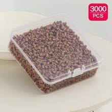 2.6mm Sundymot Fuse Beads, 3000PCS+ Brown G-Series Independent Packaging, With Small Square Box Storage, Anti-Spill, DIY Pendant Keychain, Jewelry Making Craft Materials, Graduation Season, Back To School, Christmas, Party Birthday Gift, Multi-Color 2.6mm Fuse Beads Bulk Refill Kit - 2.6mm Puzzle Beads - View 22