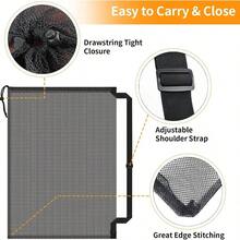 Mesh Ball Bag, Heavy Duty 40"X30" Hold 10-12 Soccer Basketball - No Pocket - View 5