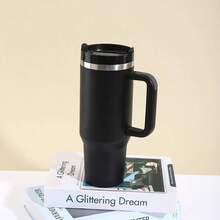 1個 40oz H2.0 保溫隨行杯，附手把，雙層真空不鏽鋼水壺，高級夏季飲具，便攜實用保溫瓶，旅行杯，冰咖啡杯，適合戶外露營、徒步、開車、旅行，完美禮物選擇 - 多色. - 查看 10