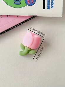 1PC/4pcs Cute Flower Cable Protector - Silicone Material, Decorative And Protective Charger Cable Sleeve, Suitable For Phone, Computer And More - Pink, Yellow, Red, Purple Design, Soft Rubber Cable Anti-Breakage Bite Protector - A - View 11