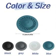 5pcs Bathroom Floor Drain Silicone Drain Plug, Multi-Functional Floor Drain, Suitable For Bathroom Sink, Bathtub And Kitchen Drain, Effectively Clear Hair, Grease And Other Blockages 1/3/5pcs - Multicolor - View 10