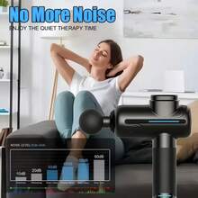 This 5-Speed Adjustable Massage Gun Comes With 4 Replaceable Massage Heads. It's A USB Rechargeable Portable Deep Tissue Impact Muscle Massager, A Lightweight Electric Body Massager Suitable For Gyms, Sports, And Home Use. - Multicolor - View 9