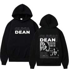 Olivia Dean Art Of Loving Album Tour 2026 Grafik Hoodie Herren Damen Mode Sweatshirt Langarm Locker Lässig Fleece Pullover 4MIF - Weiss - Übersicht 3
