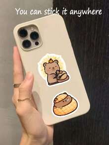 199pcs/Set Cute Capybara PVC Stickers, Suitable For Decorating Laptops, Notebooks, Skateboards, And Guitars. Diverse Styles, One-Time Stickers, Beautiful For DIY Phone Cases And Computer Backplates, Also Essential For School Supplies And Back-To-School Season. - Multicolor - View 16