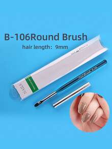 Professional Nail Art Brush Clear Blue Acrylic Handle Liner Drawing Painting Dotting Design Tool Kit For DIY Manicure - Baby Blue - View 17