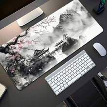 1 Extra-Large Japanese-Style Art & Landscape Gaming Mouse Pad – Ergonomic Design, Non-Slip Rubber Base, Suitable For PCs And Tablets, Durable Smooth Surface | Art Mouse Pad | Durable Mouse Pad, Large Mouse Pad - Mouse Pad - View 9