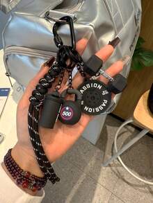 Fitness Equipment Keychain, Dumbbell Kettlebell Bag Charm Pendant, Braided Rope Packaging Decoration Sports Key Ring, Gift For Fitness Enthusiasts - Multicolor - View 6