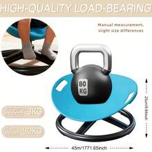 360-Degree Rotating Sensory Chair Suitable For - Oval Egg-Shell Design With Ergonomic Textured Surface, Durable Plastic, Anti-Slip Base & Cushion For Balance Training, Core Strength, For Office Focus & Rehab Chair - Orange - View 8