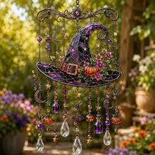 1pc Cute Halloween Pumpkin Wind Chime, Reflective Design With Colorful Light Effects, Suitable For Home, Car And Garden, Easy To Hang, Perfect Halloween Decoration And Gift, Adds Festive Atmosphere - Multiple Styles - View 18