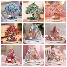 1pc Exquisite Christmas Tree Of Life Acrylic Ornament, Multiple Styles Available, Home Living Room Study Desk Decor, Holiday Atmosphere Decoration, Holiday Home Decor, Also Suitable As Gift, 2D Flat - Ornament - View 5