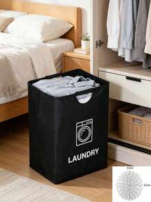 Large Capacity Recycling Bin Bag, Foldable Waste Sorting Basket, Durable Storage Hamper For Kitchen, Bedroom, Home - Multicolor - View 13