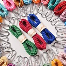 3mm Paracord, High Density Polyester Shell + Nylon Core, Wear-Resistant Outdoor Multi-Purpose Rope, 5m Long, Suitable For DIY Weaving, Bracelet Making, Camping, Hiking, Tent Tying, Backpack Hanging Strap And Outdoor Survival Crafts - Multicolor - View 7