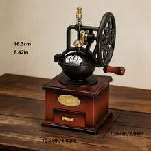 -Vintage Desktop Decor Ornament, Cafe Atmosphere Music Box - Hand-Crank Coffee Machine Shaped Music Box - 2072 - View 6