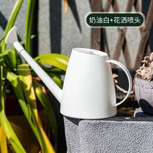 1.8L/60oz/1/2加侖可攜式塑膠長嘴澆水壺，適用於室內植物、園藝植物，室內外小型居家花卉澆水壺 - A - 查看 11