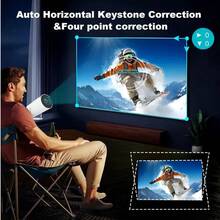 F200 Mini Projector, 1080P Supported Portable Home Theater Projector, WiFi Bluetooth Video Projector For Home Cinema Outdoor Movie - Hy300 - View 3